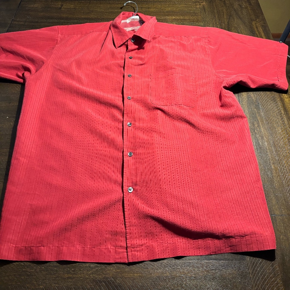 XL mens Monte Carlo Red Dress shirt